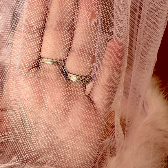 SAVAGE x FENTY Sheer Marabou Feather Trim Robe 2XL/3XL Purple Fairy Dust - Picture 5 of 6